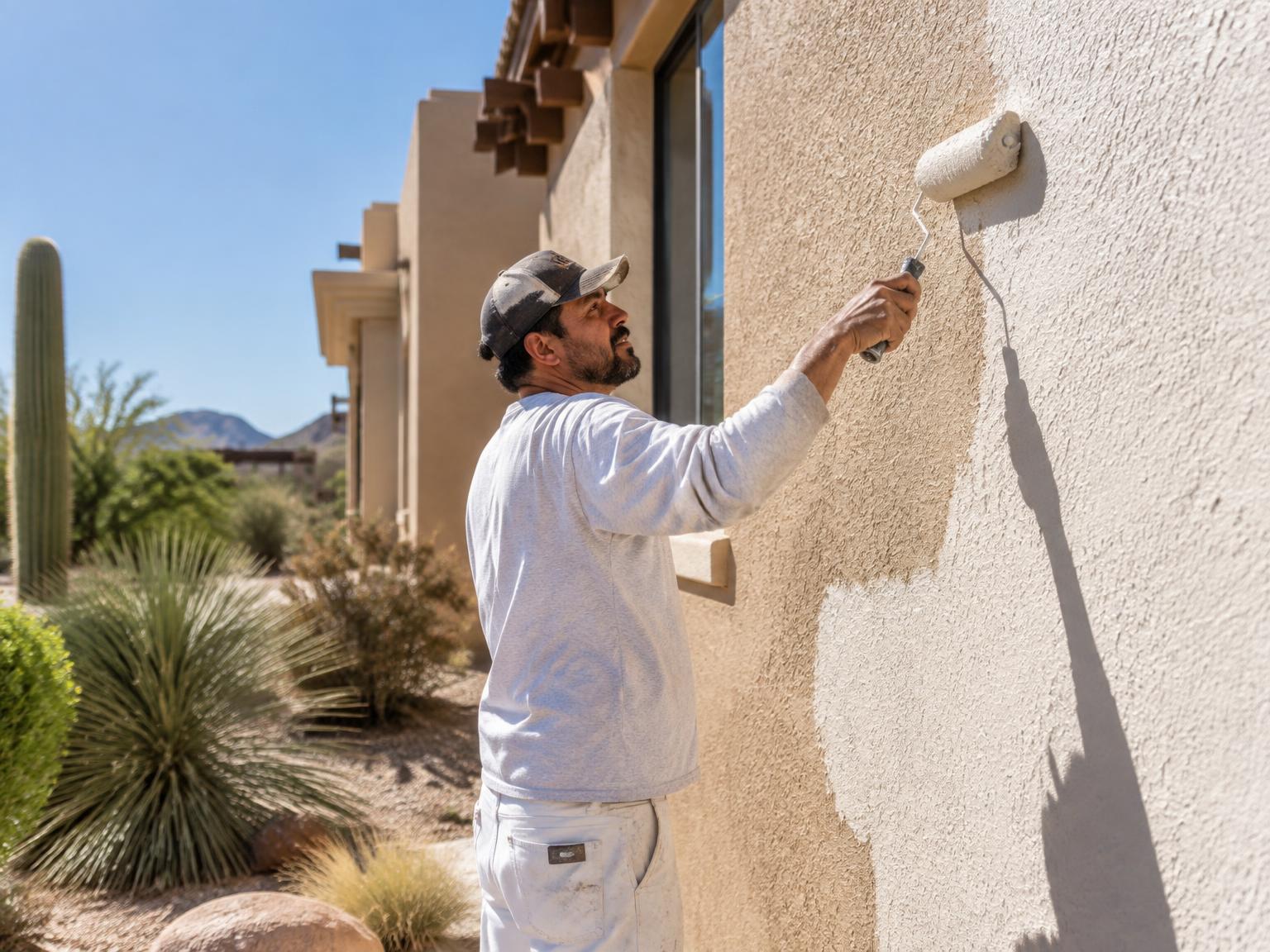 Painting crew at work on a project in Cortez, Colorado